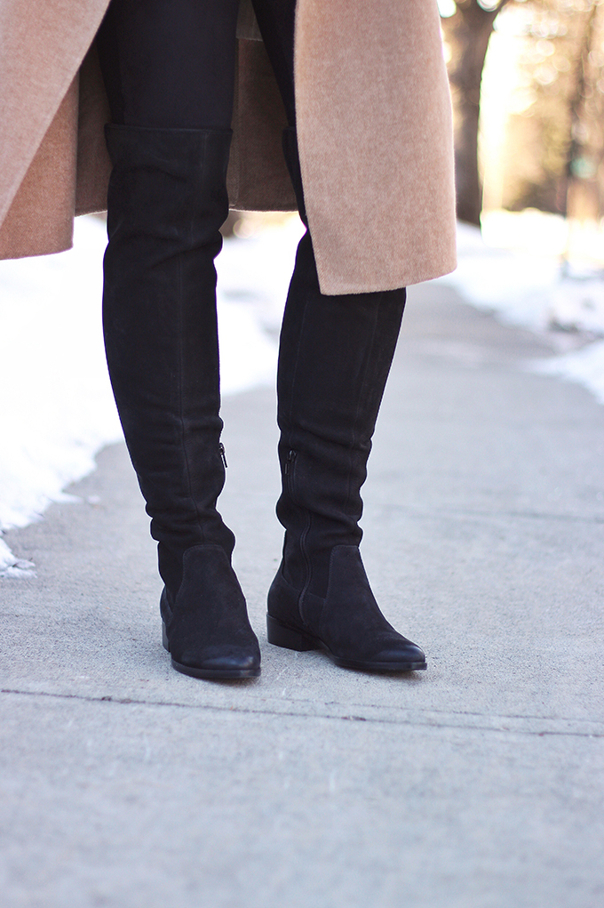 WINTER 2017 SHOE GUIDE: BASICS | Black, Flat, Over the Knee Boots // JustineCelina.com