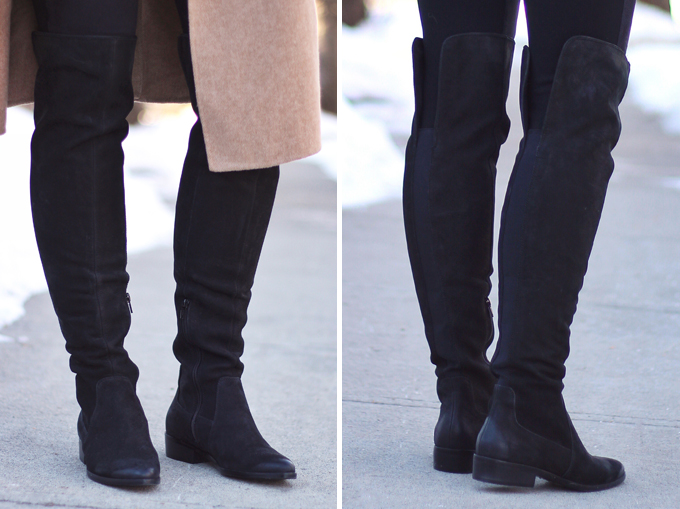 WINTER 2017 SHOE GUIDE: BASICS | Black, Flat, Over the Knee Boots // JustineCelina.com