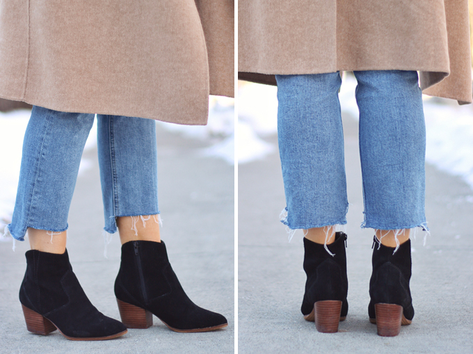 WINTER 2017 SHOE GUIDE: BASICS | Black Low Heel Booties // JustineCelina.com