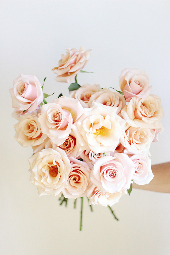 All About Roses | Mother of Pearl Hand Bouquet // JustineCelina.com x Rebecca Dawn Design