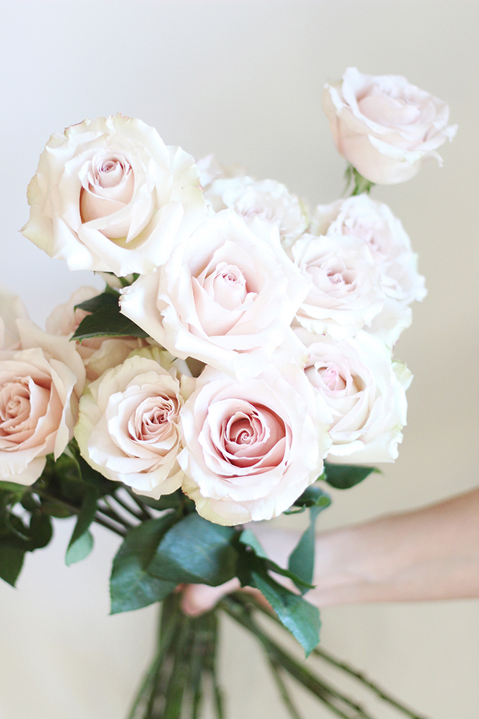 All About Roses | Quicksand Rose Bouquet // JustineCelina.com x Rebecca Dawn Design