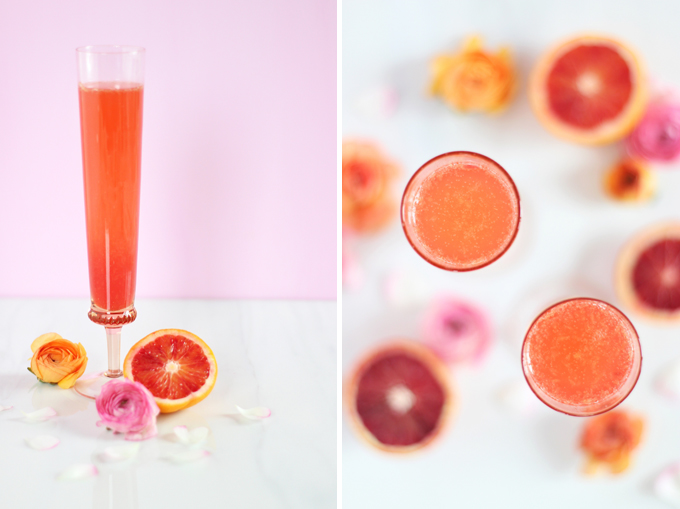 Blood Orange Creamsicle Mimosas // JustineCelina.com