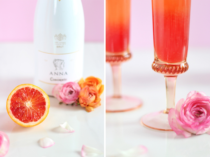 Blood Orange Creamsicle Mimosas // JustineCelina.com