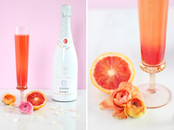 Blood Orange Creamsicle Mimosas // JustineCelina.com