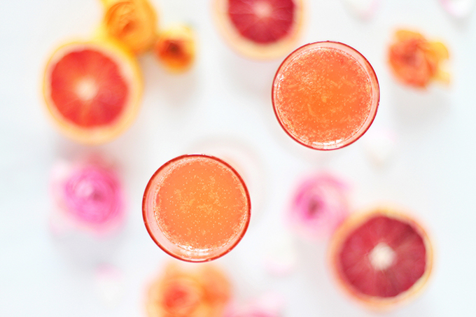 Blood Orange Creamsicle Mimosas // JustineCelina.com