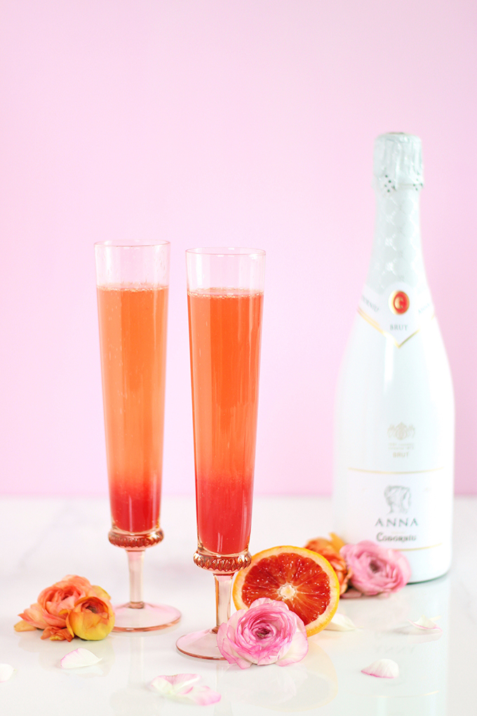 Blood Orange Creamsicle Mimosas // JustineCelina.com