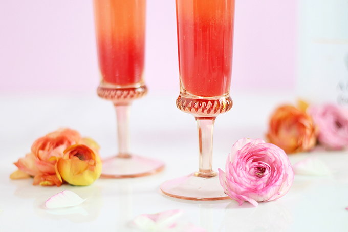 Blood Orange Creamsicle Mimosas // JustineCelina.com