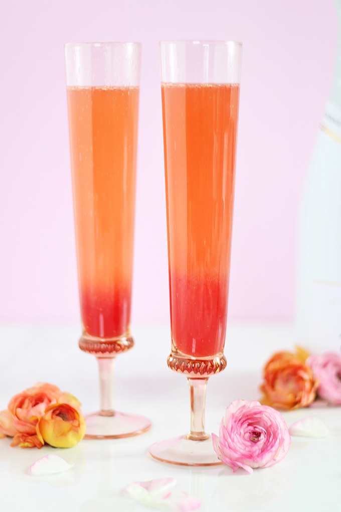 Blood Orange Creamsicle Mimosas // JustineCelina.com