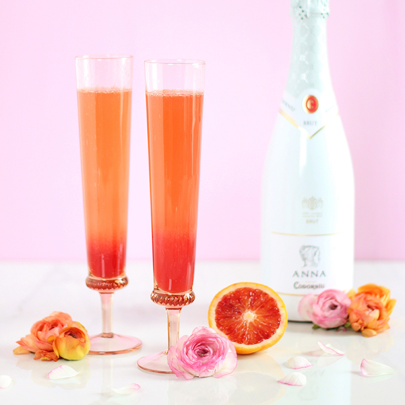 Blood Orange Creamsicle Mimosas // JustineCelina.com