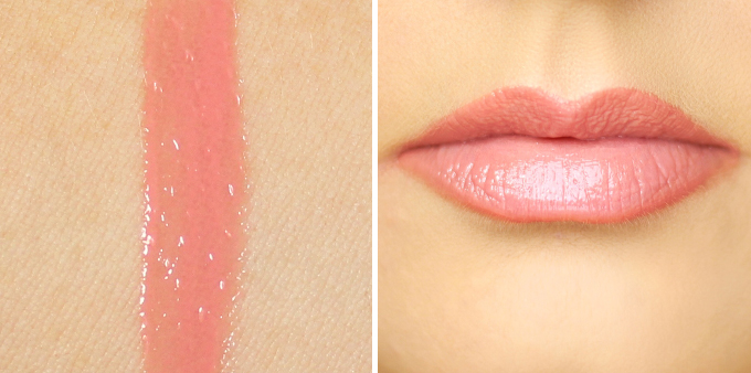 Too Faced Sweet Peach Creamy Peach Oil Lip Gloss in Pure Peach Photos, Review, Swatches // JustineCelina.com