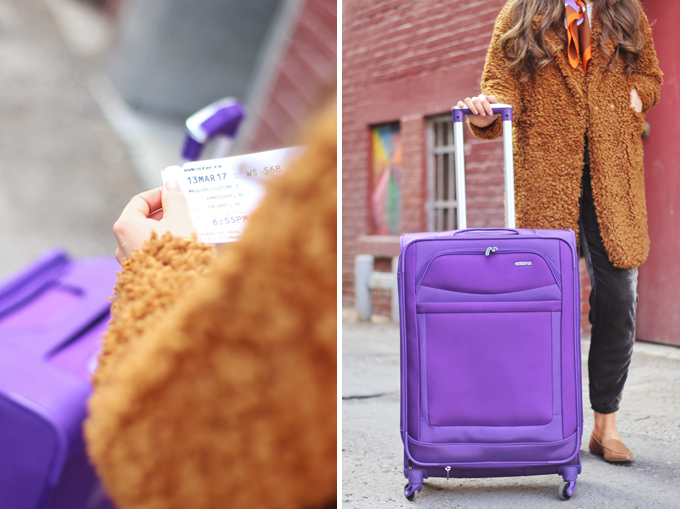 Travel Guide | Vancouver | American Tourister iLite Max Spinner Medium | Purple // JustineCelina.com