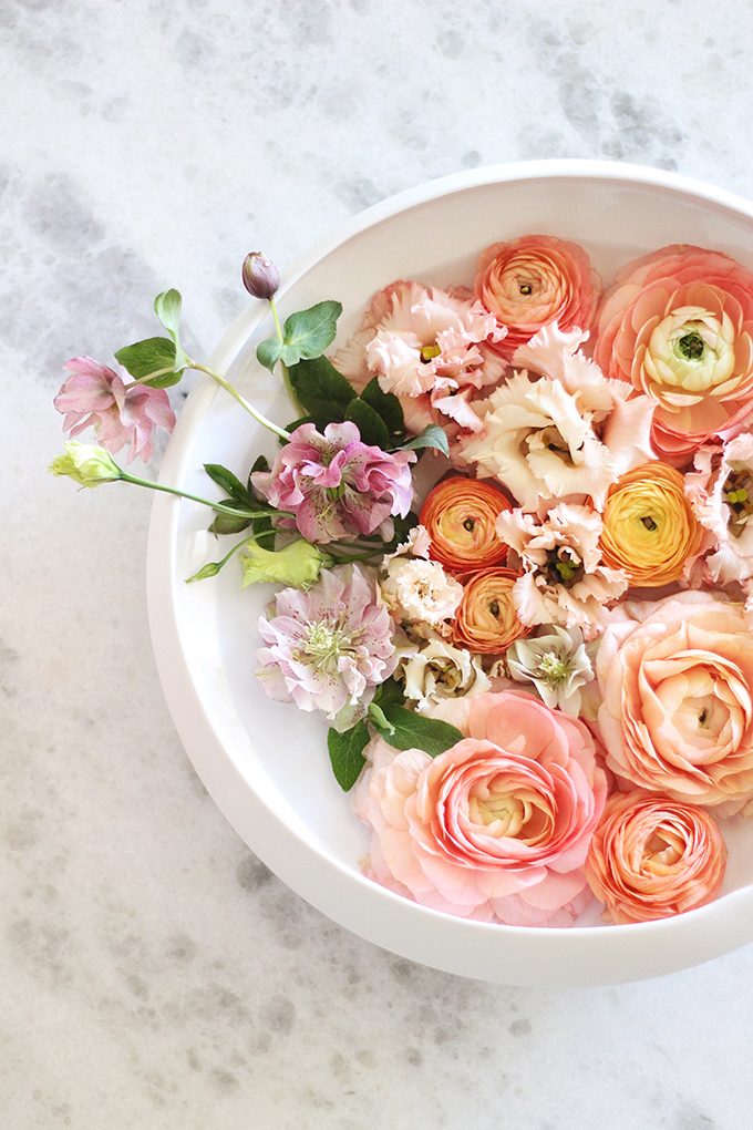 DIY Floating Spring Centrepiece // JustineCelina.com x Rebecca Dawn Design