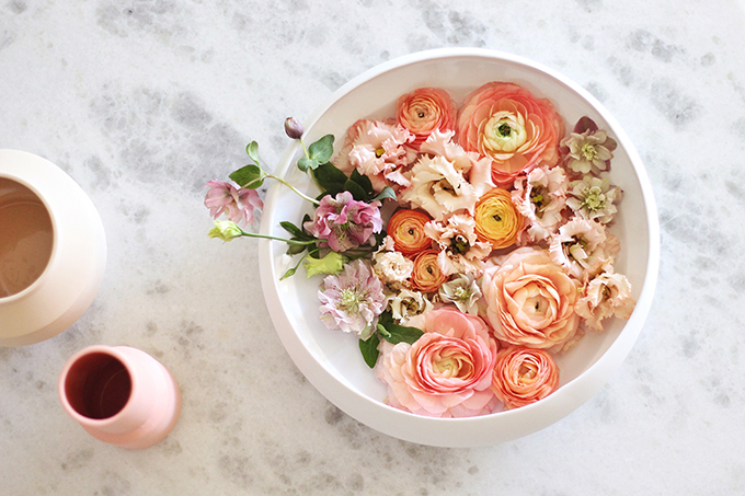 DIY Floating Spring Centrepiece // JustineCelina.com x Rebecca Dawn Design