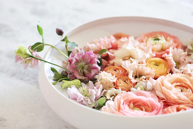 DIY Floating Spring Centrepiece // JustineCelina.com x Rebecca Dawn Design