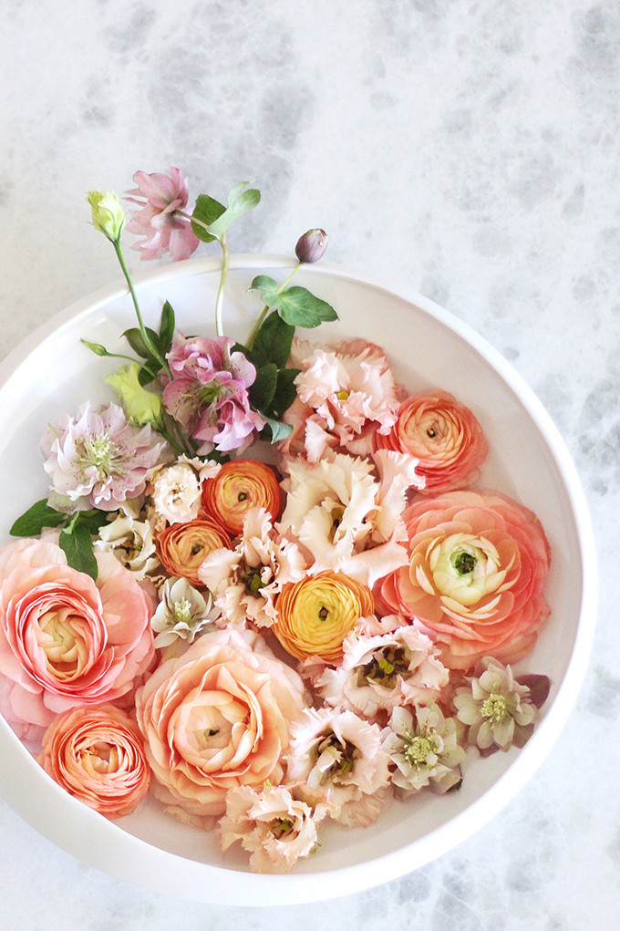 DIY Floating Spring Centrepiece // JustineCelina.com x Rebecca Dawn Design