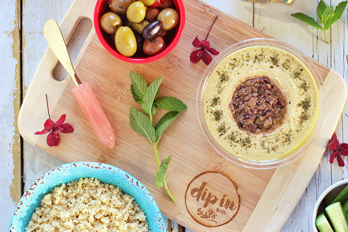 Mediterranean Rainbow Buddha Bowl | Created in Partnership with Sabra Canada #sponsored // JustineCelina.com | #glutenfree #dairyfree #vegan 