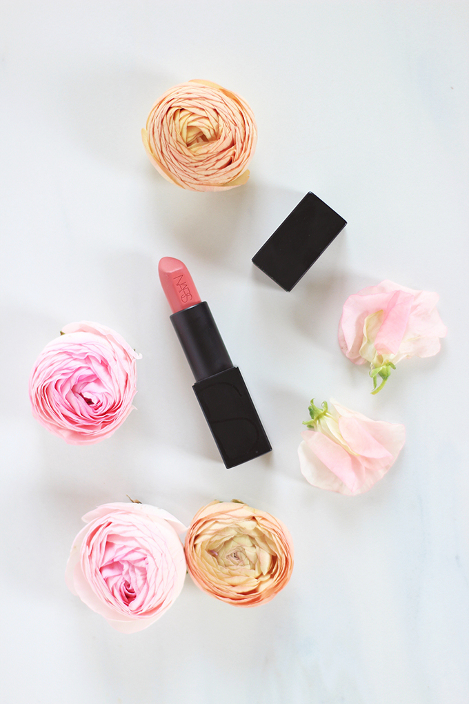 NARS Audacious Lipstick in Brigitte Photos, Review, Swatches // JustineCelina.com