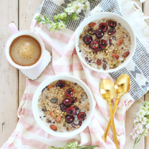 Protein Packed Cherry Almond Granola // JustineCelina.com