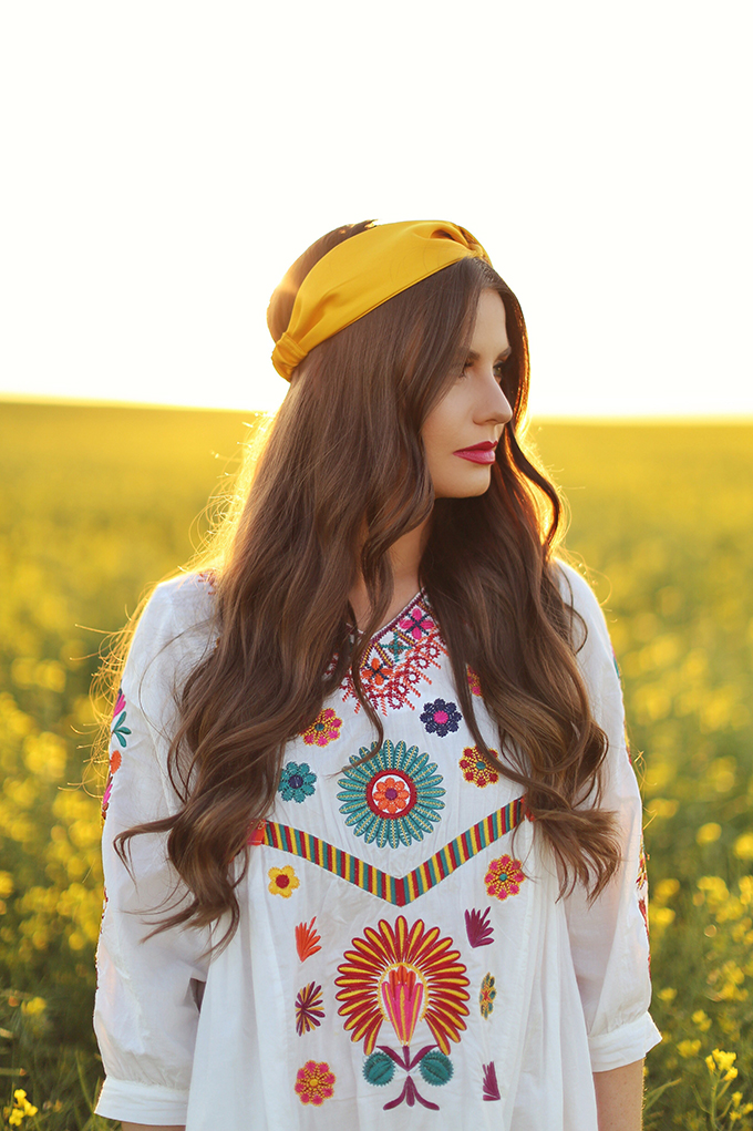 Flowerchild | Canola fields in rural Alberta, Canada // JustineCelina.com