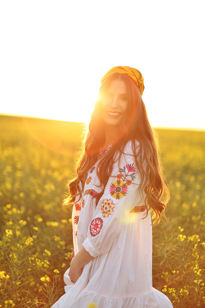 Flowerchild | Canola fields in rural Alberta, Canada // JustineCelina.com