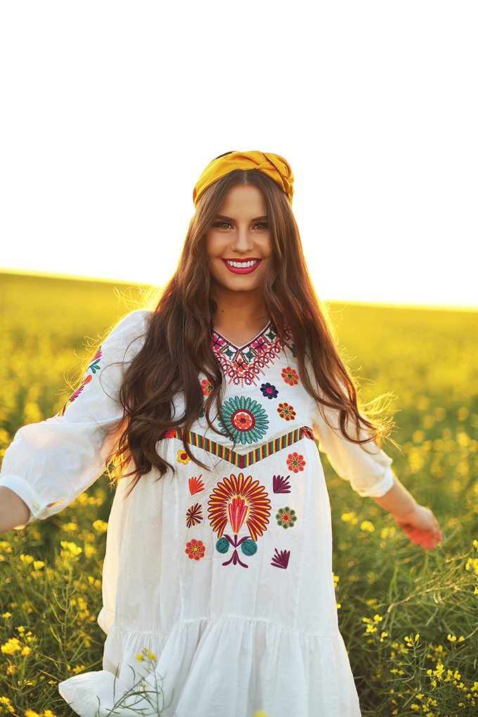 Flowerchild | Canola fields in rural Alberta, Canada // JustineCelina.com