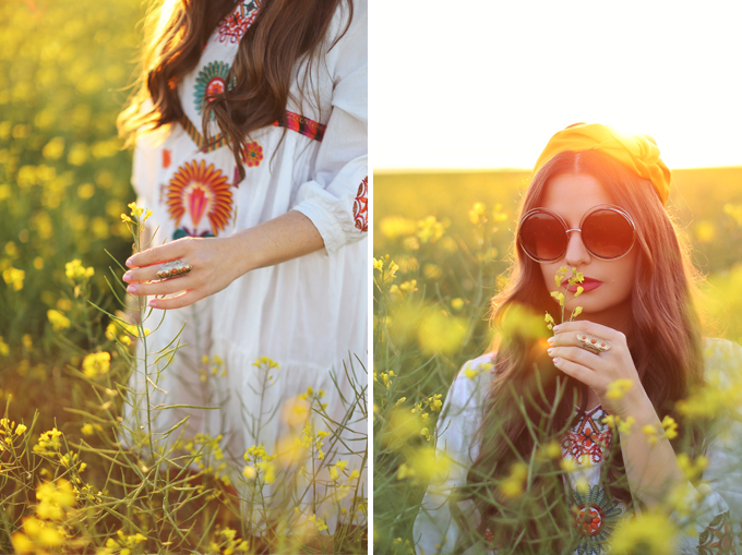 Flowerchild | Canola fields in rural Alberta, Canada // JustineCelina.com