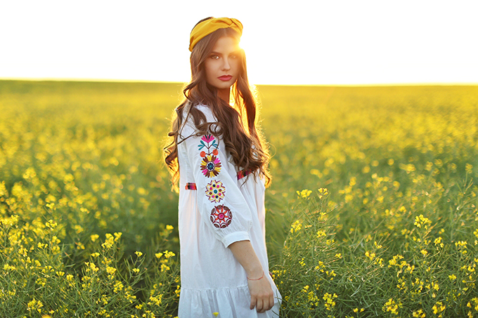 Flowerchild | Canola fields in rural Alberta, Canada // JustineCelina.com