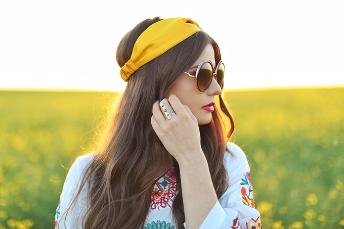 Flowerchild | Canola fields in rural Alberta, Canada // JustineCelina.com