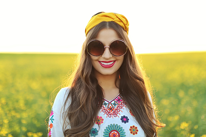 Flowerchild | Canola fields in rural Alberta, Canada // JustineCelina.com