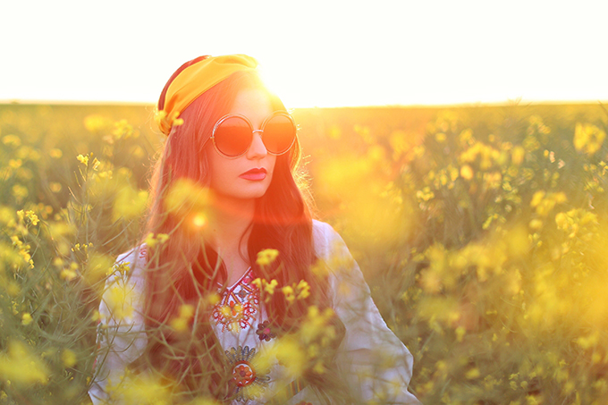 Flowerchild | Canola fields in rural Alberta, Canada // JustineCelina.com