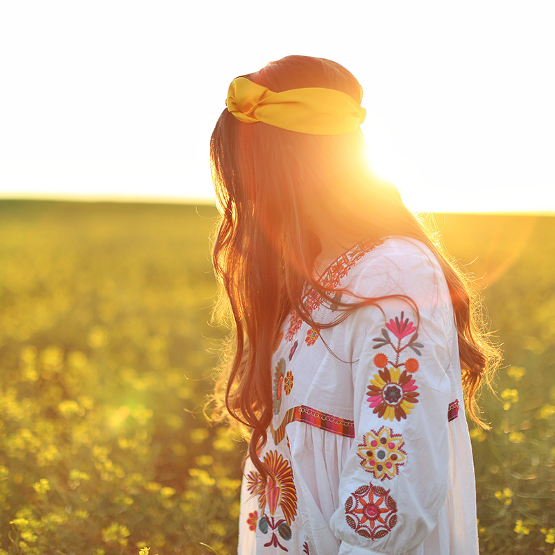 Flowerchild | Canola fields in rural Alberta, Canada // JustineCelina.com