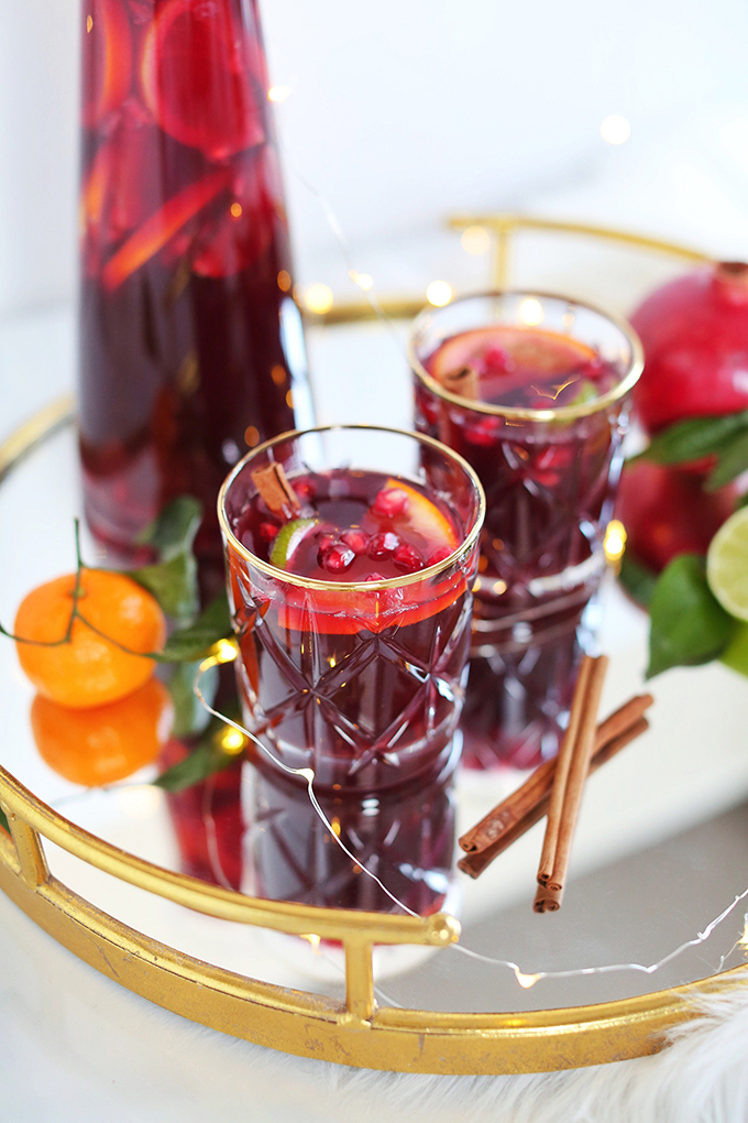 Classic Winter Citrus Red Sangria // JustineCelina.com