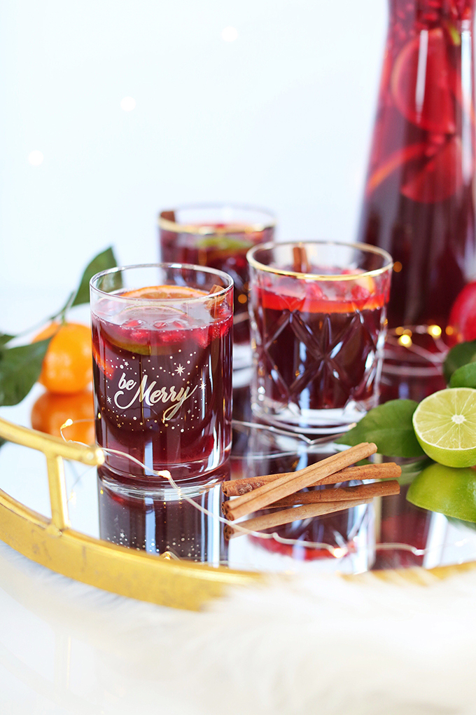 Classic Winter Citrus Red Sangria // JustineCelina.com