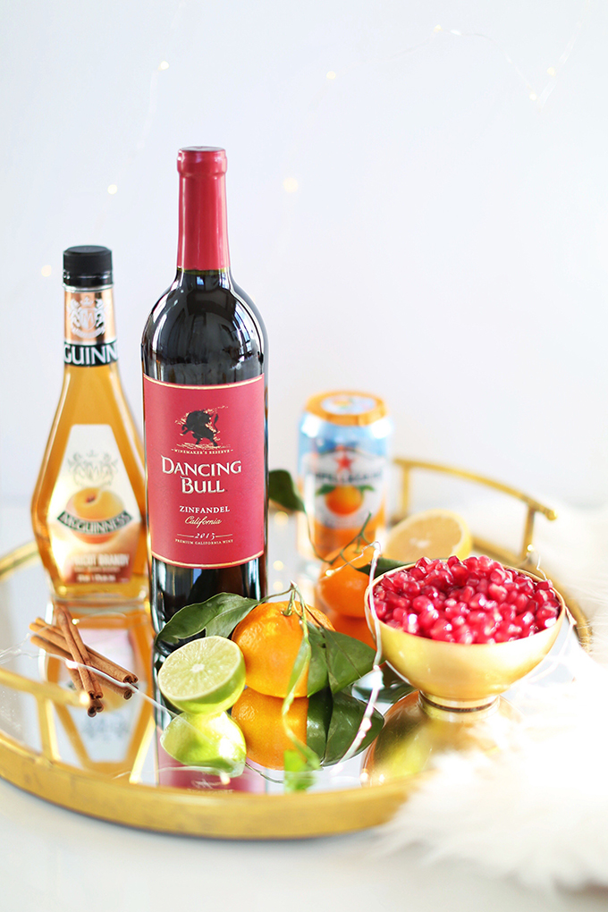 Classic Winter Citrus Red Sangria Ingredients // JustineCelina.com