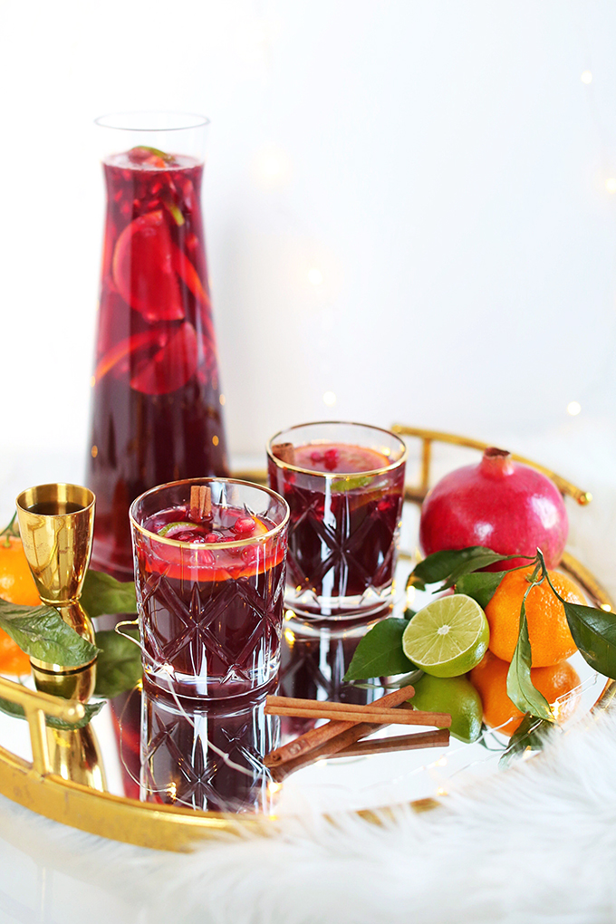 Classic Winter Citrus Red Sangria // JustineCelina.com