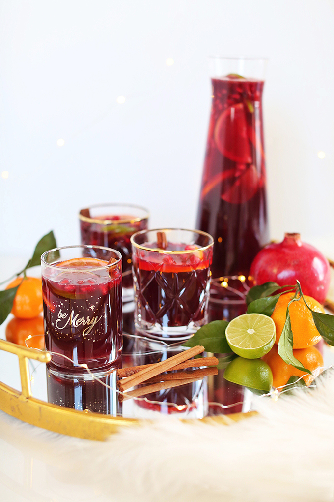 Classic Winter Citrus Red Sangria // JustineCelina.com