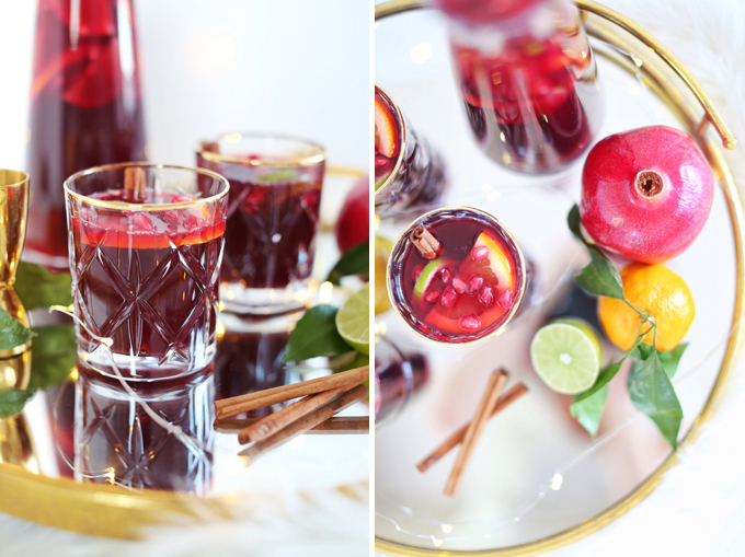 Classic Winter Citrus Red Sangria // JustineCelina.com