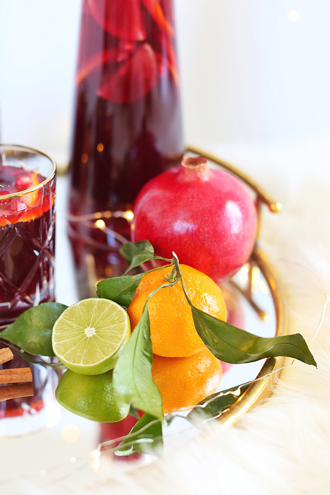 Classic Winter Citrus Red Sangria // JustineCelina.com