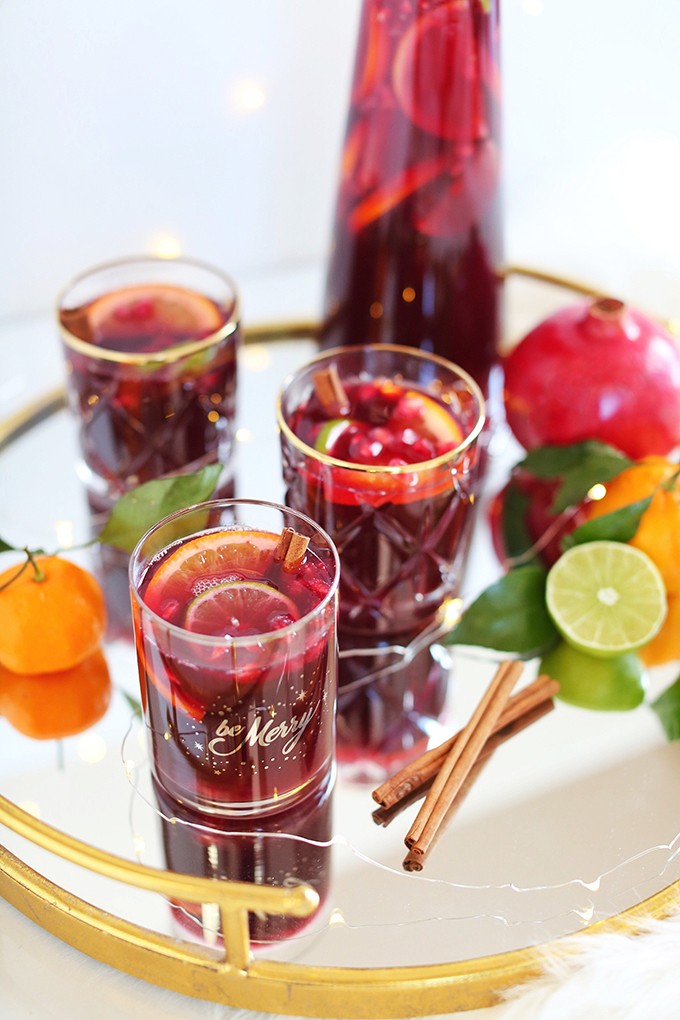 Classic Winter Citrus Red Sangria // JustineCelina.com