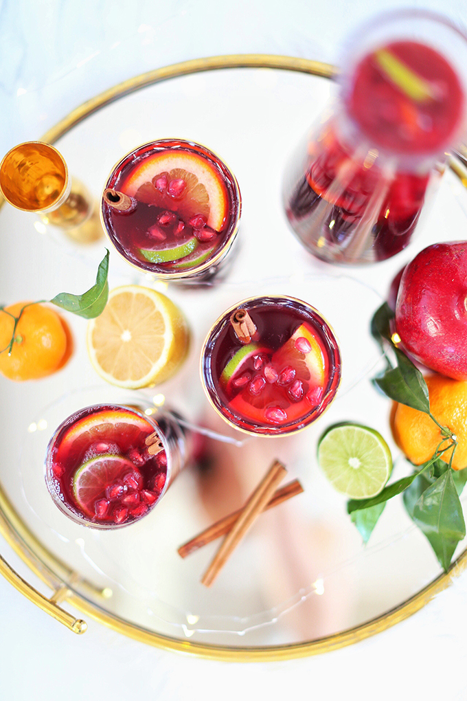 Classic Winter Citrus Red Sangria // JustineCelina.com