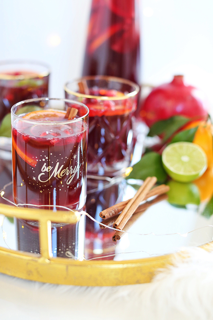 Classic Winter Citrus Red Sangria // JustineCelina.com