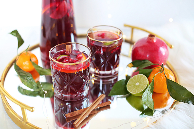 Classic Winter Citrus Red Sangria // JustineCelina.com