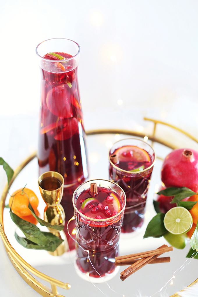 Classic Winter Citrus Red Sangria // JustineCelina.com