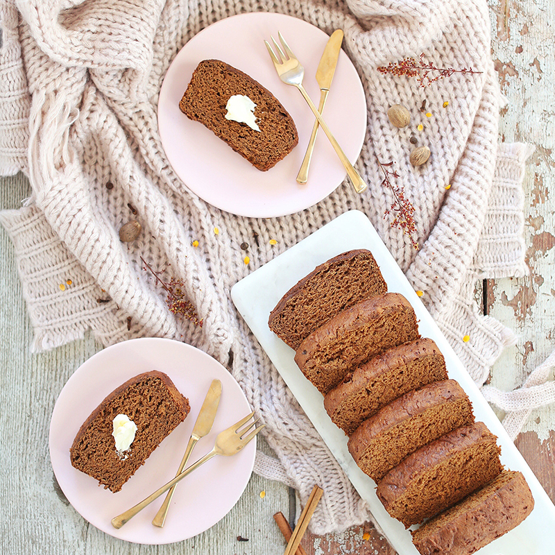 Gluten Free Spiced Sweet Potato Bread | #GlutenFree #DairyFree #RefinedSugarFree #OilFree // JustineCelina.com