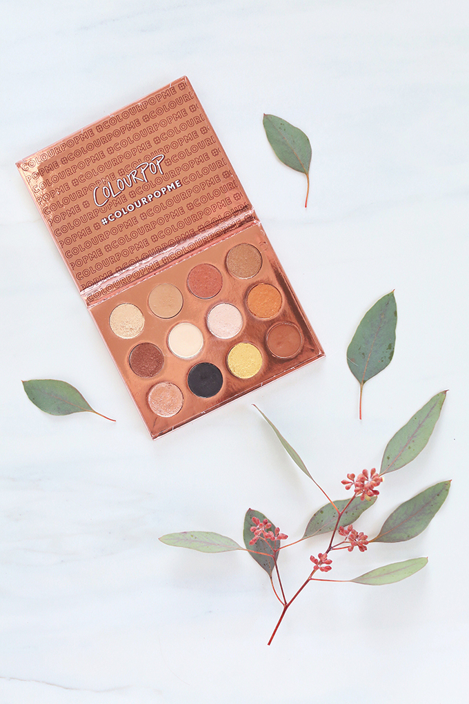 Colourpop I Think I Love You Pressed Eyeshadow Palette | November 2017 Beauty Favourites //Photos, Review, Swatches // JustineCelina.com