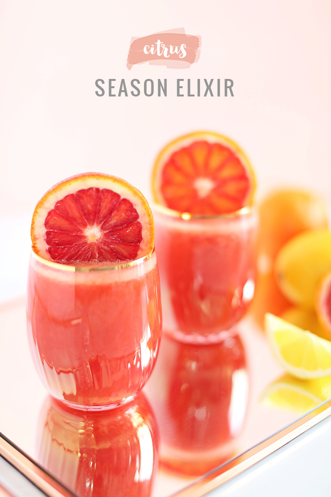 Citrus Season Elixir | The Best Fresh Pressed Citrus Juice // JustineCelina.com