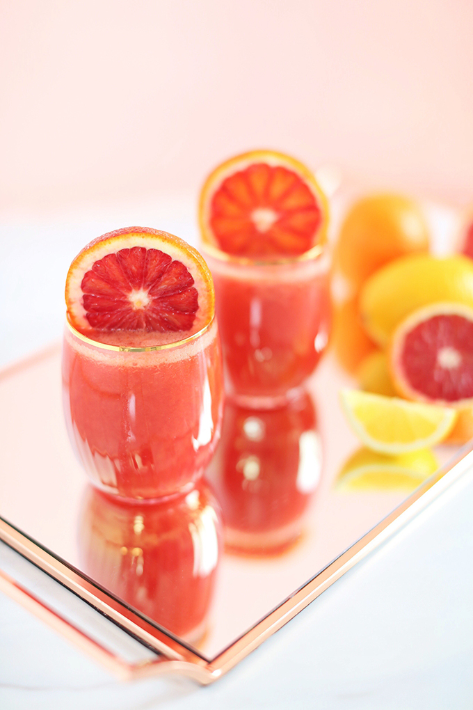 Citrus Season Elixir | The Best Fresh Pressed Citrus Juice | Ruby Red Grapefruit, Blood Oranges, Lemons // JustineCelina.com