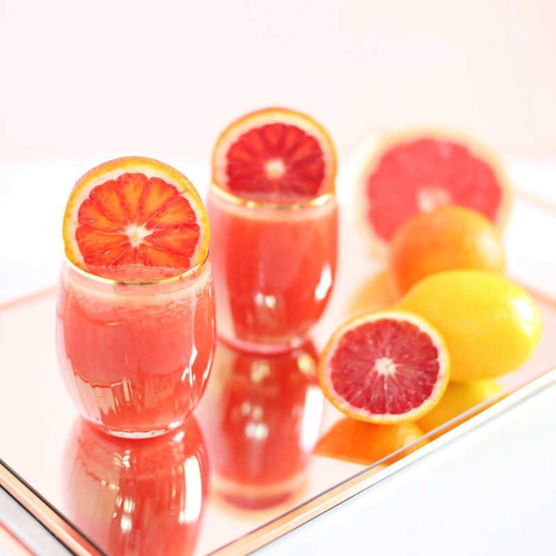Citrus Season Elixir | The Best Fresh Pressed Citrus Juice | Ruby Red Grapefruit, Blood Oranges, Lemons // JustineCelina.com