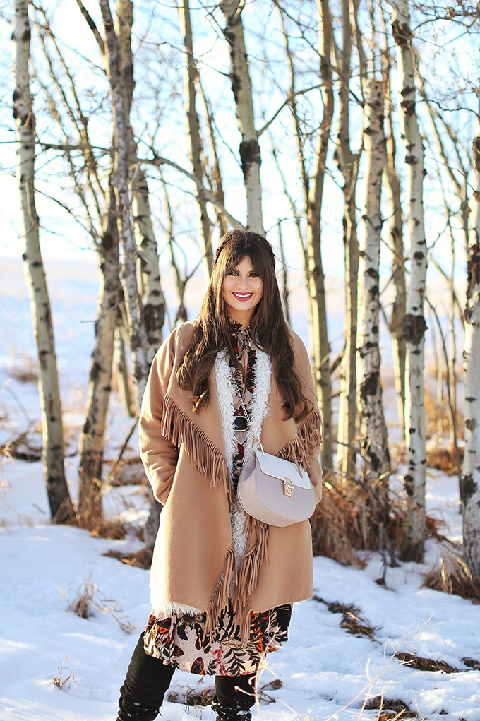 HOW TO STYLE  MIDI DRESSES FOR WINTER - JustineCelina