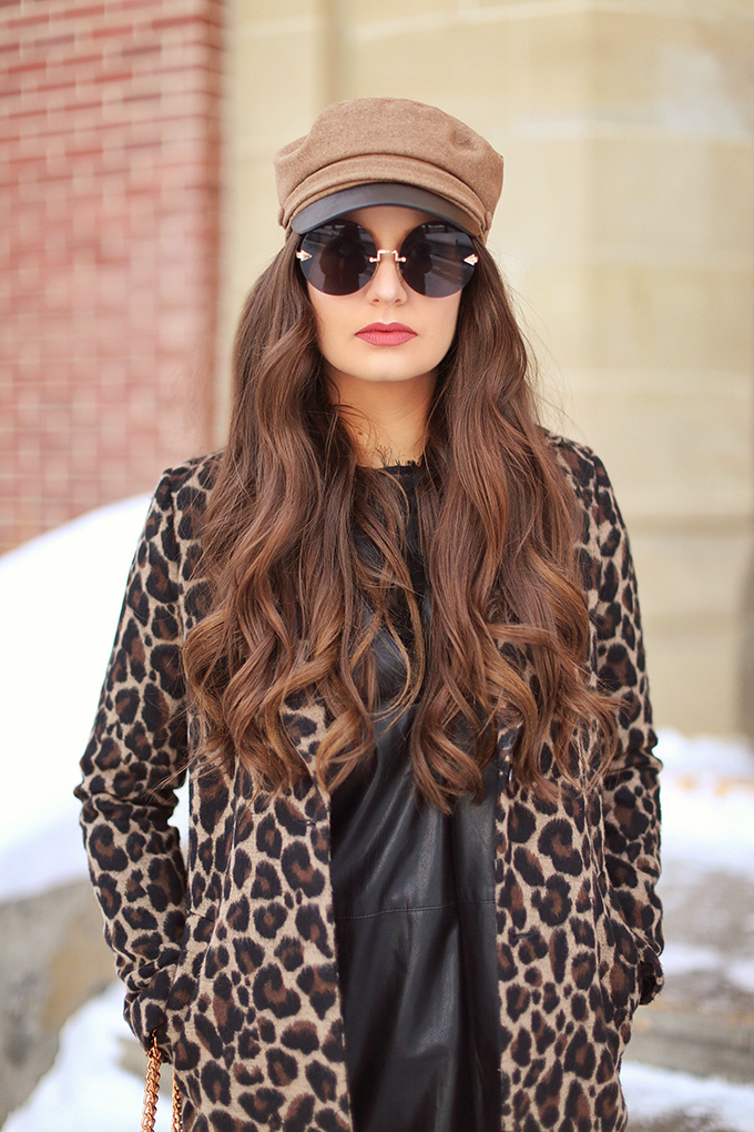 Pattern Play | Leopard Print | Winter to Spring 2018 Transitional Fashion Ideas | Calgary, Alberta Fashion Blogger | Canadian Fashion Blogger | Best Gucci Dionysus Dupe Under $50 // JustineCelina.com